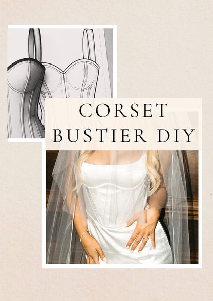 easy diy bridal bustier pattern for seamstresses