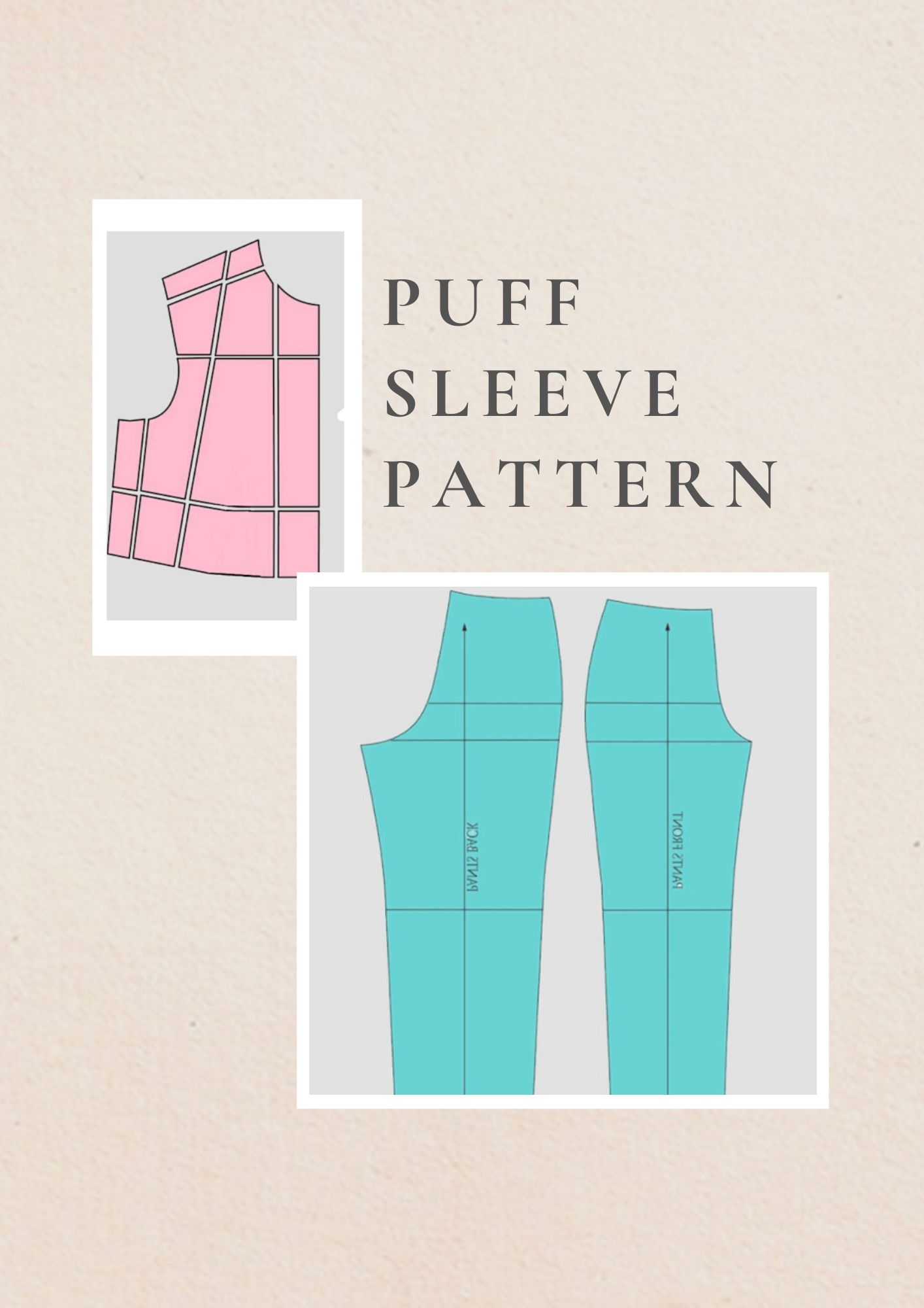 DIY Sheer Puff Sleeve Pattern for Wedding Dress, PDF Tutorial
