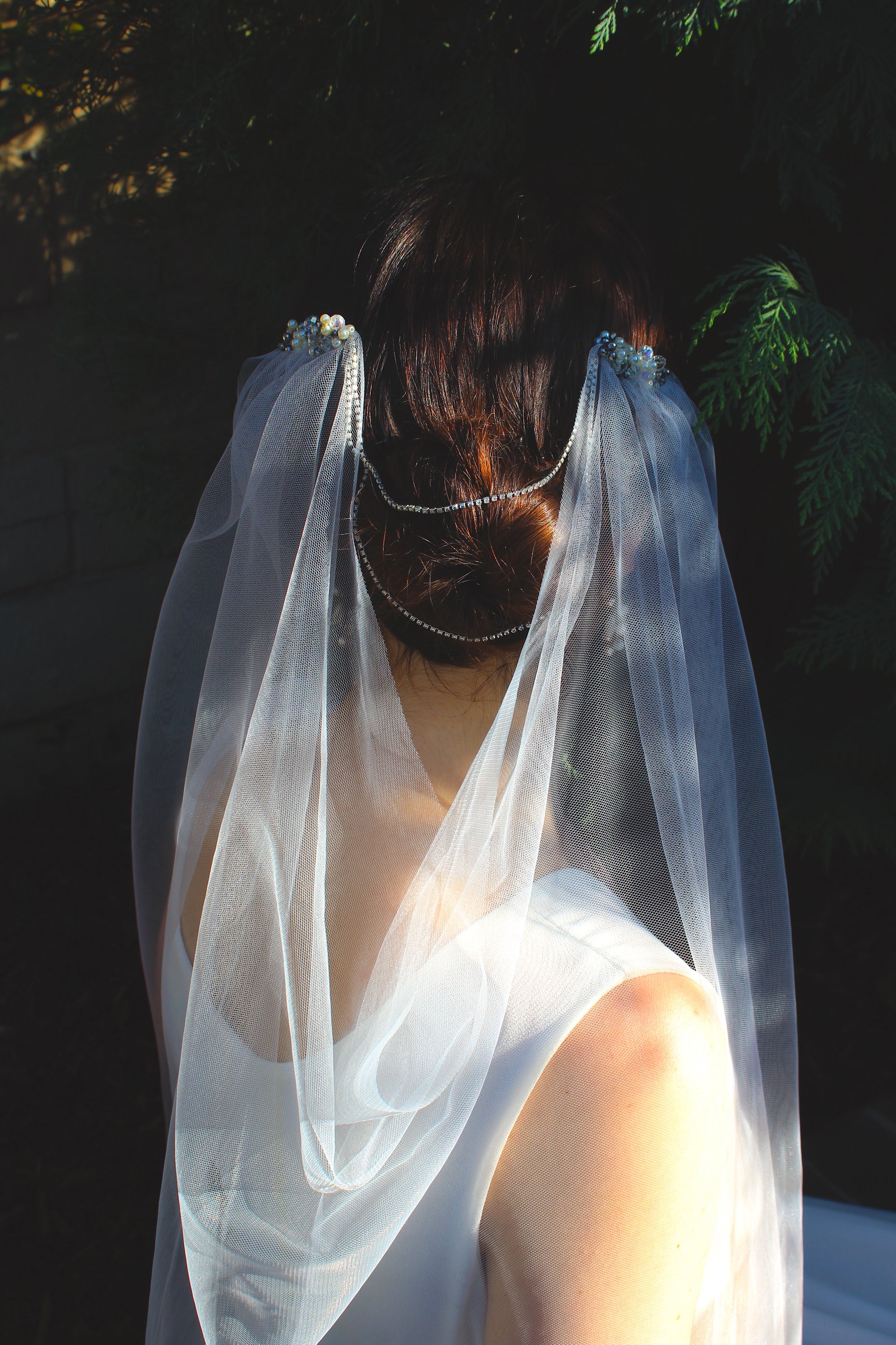 DIY Mid Length Draped Wedding Veil Pattern PDF Tutorial
