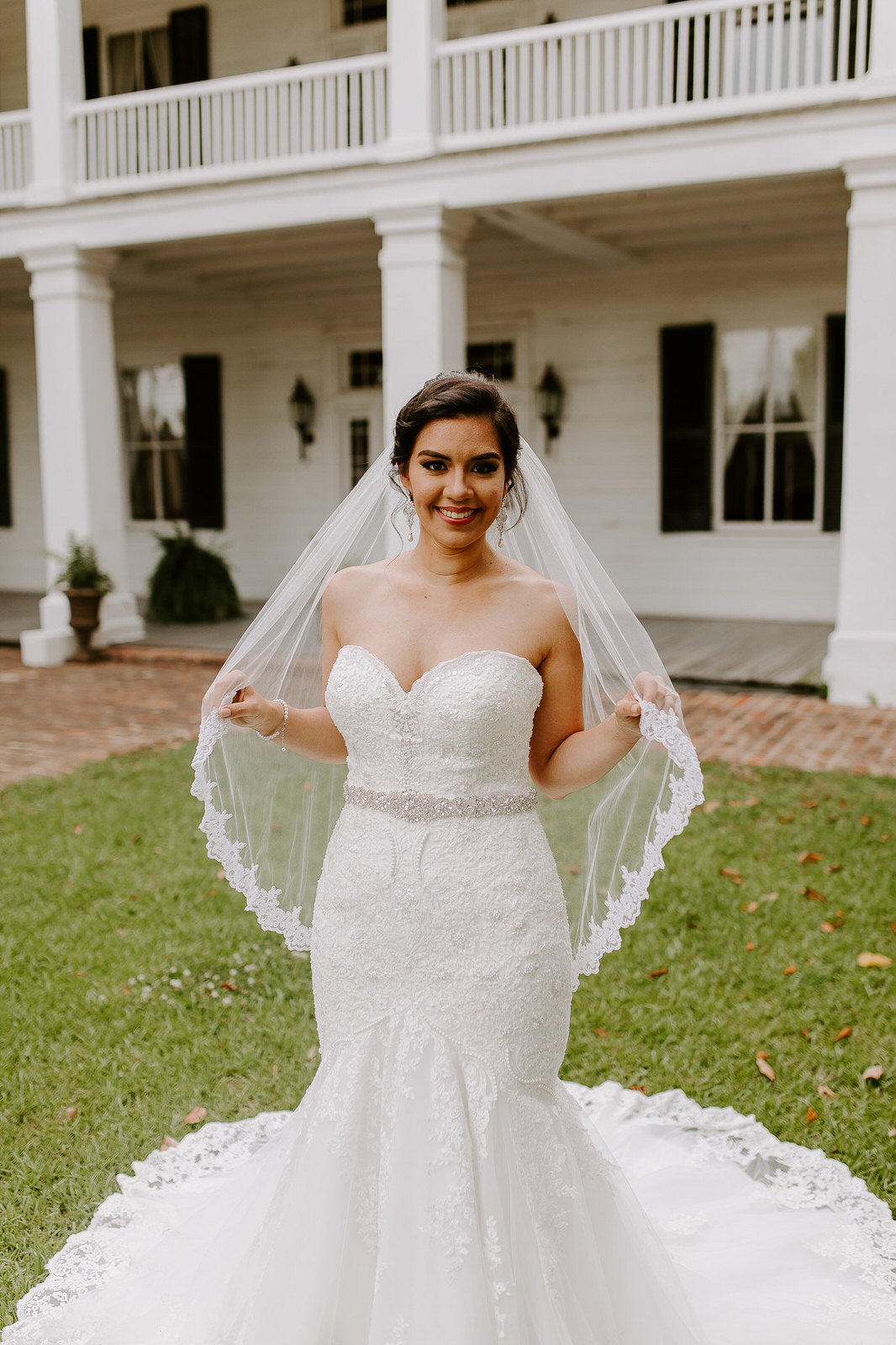 Veil with 2025 mermaid dress